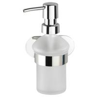 Dozirnik Za Milo Turbo-Loc - barve kroma/bela, Moderno, kovina (10/16,5/10,5cm) - Mömax