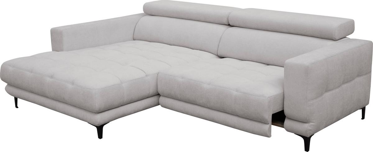 Sarokkanapé Aspen - szürkésbézs, Konventionell, faalapú anyag/textil (192/264cm)