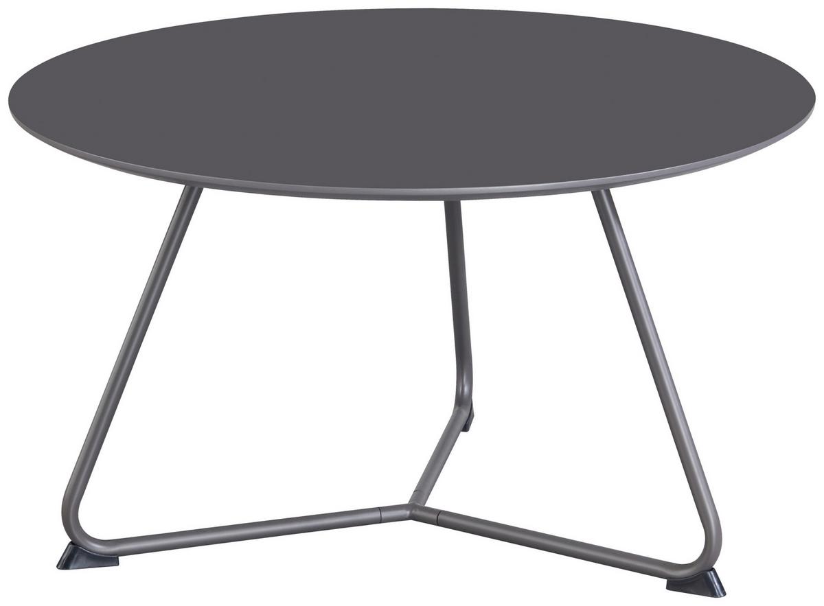 Măsuță de cafea MICA - gri, Modern, metal/material pe bază de lemn (70/40cm) - Modern Living