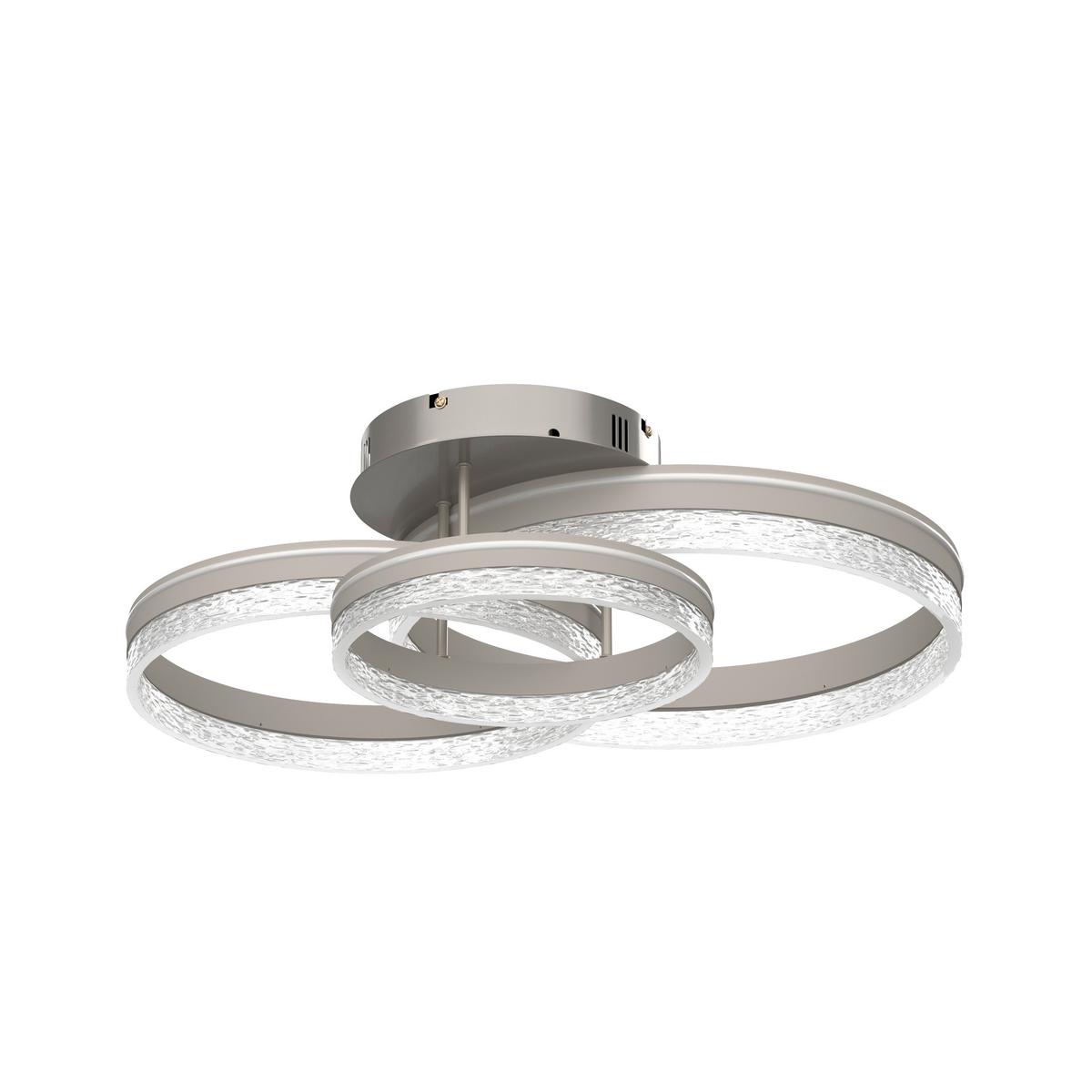 LAMPA SUFITOWA LED SWANSEA *SBN* - cappuccino, Design, tworzywo sztuczne/metal (72/63/22cm) - Novel