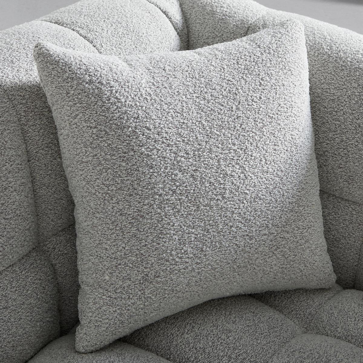 Sofa Ena Grau Webstoff - Schwarz/Grau, MODERN, Holz/Textil (210/75/96cm) - Bessagi Home