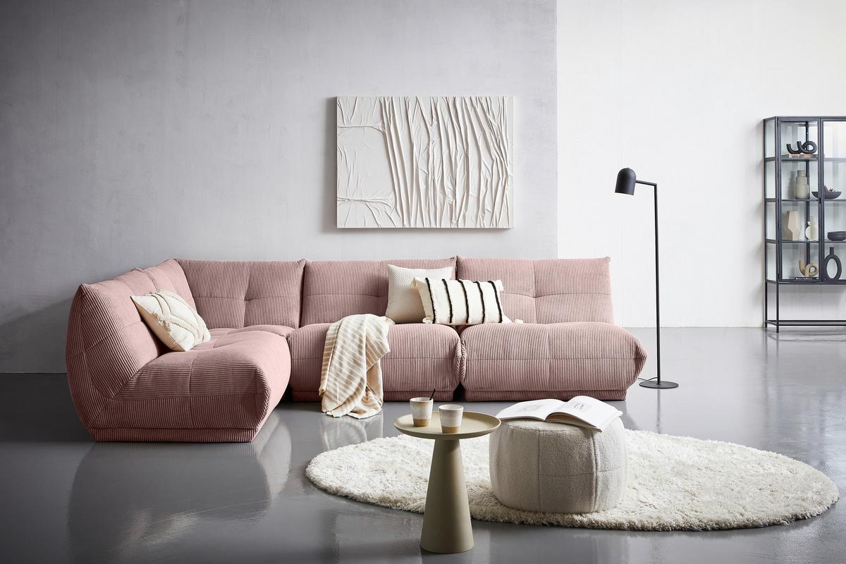 Modul Sofa Giselle Ottomane Altrosa - Altrosa, Trend, Textil (105/80/185cm) - Livetastic