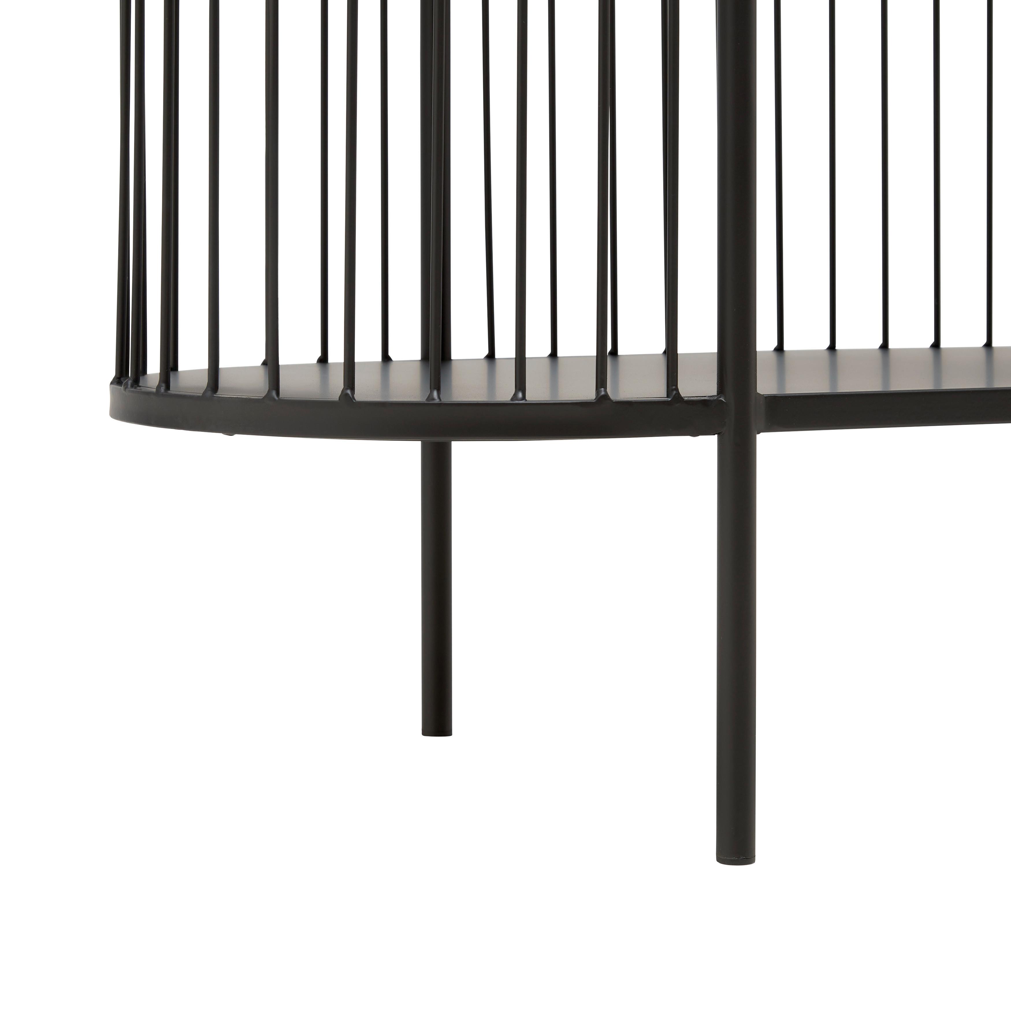 HYLLA TIAGO -EXKLUSIV- - svart, Lifestyle, metall (80/125/34cm) - Mömax