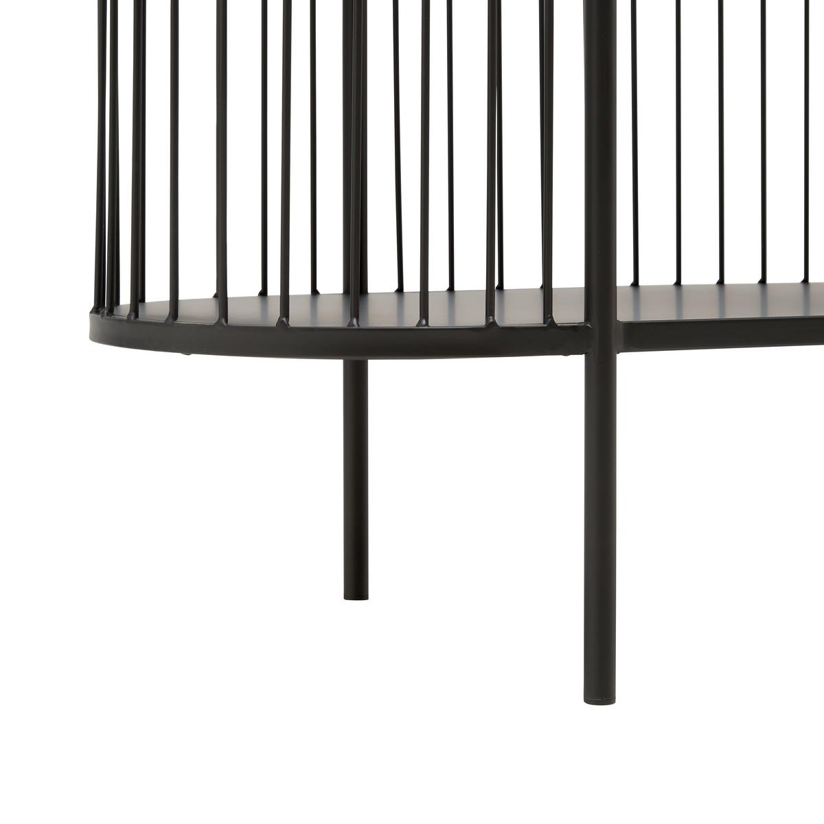 Álló Polc Fekete Tiago - fekete, Lifestyle, fém (80/125/34cm) - Mömax