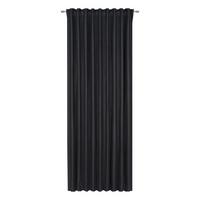 Fertigvorhang Ulrich Schwarz ca. 135x245cm - Schwarz, Textil (135/245cm) - Modern Living