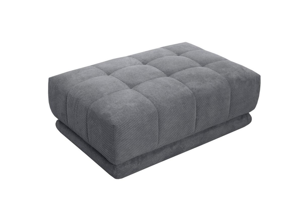 Kutna Garnitura Portland - siva/crna, Moderno, tekstil/plastika (275/78-98/197cm) - Premium Living