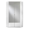 Kutni Ormar Imago - bijela/boje aluminija, Konvencionalno, staklo/drvni materijal (95/199/95cm) - Modern Living