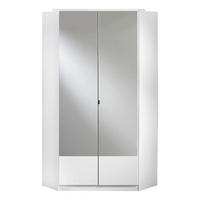 Kutni Ormar Imago - bijela/boje aluminija, Konvencionalno, staklo/drvni materijal (95/199/95cm) - Modern Living