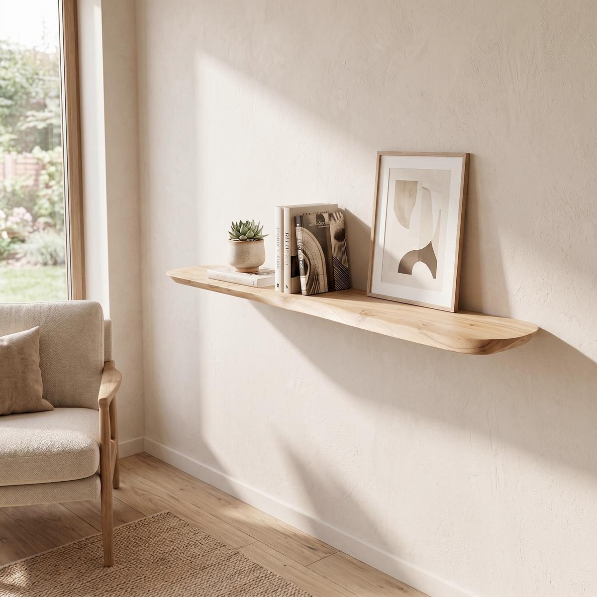 Wandboard Akazie - Akaziefarben, Design, Holz (120/3/20cm) - Livetastic