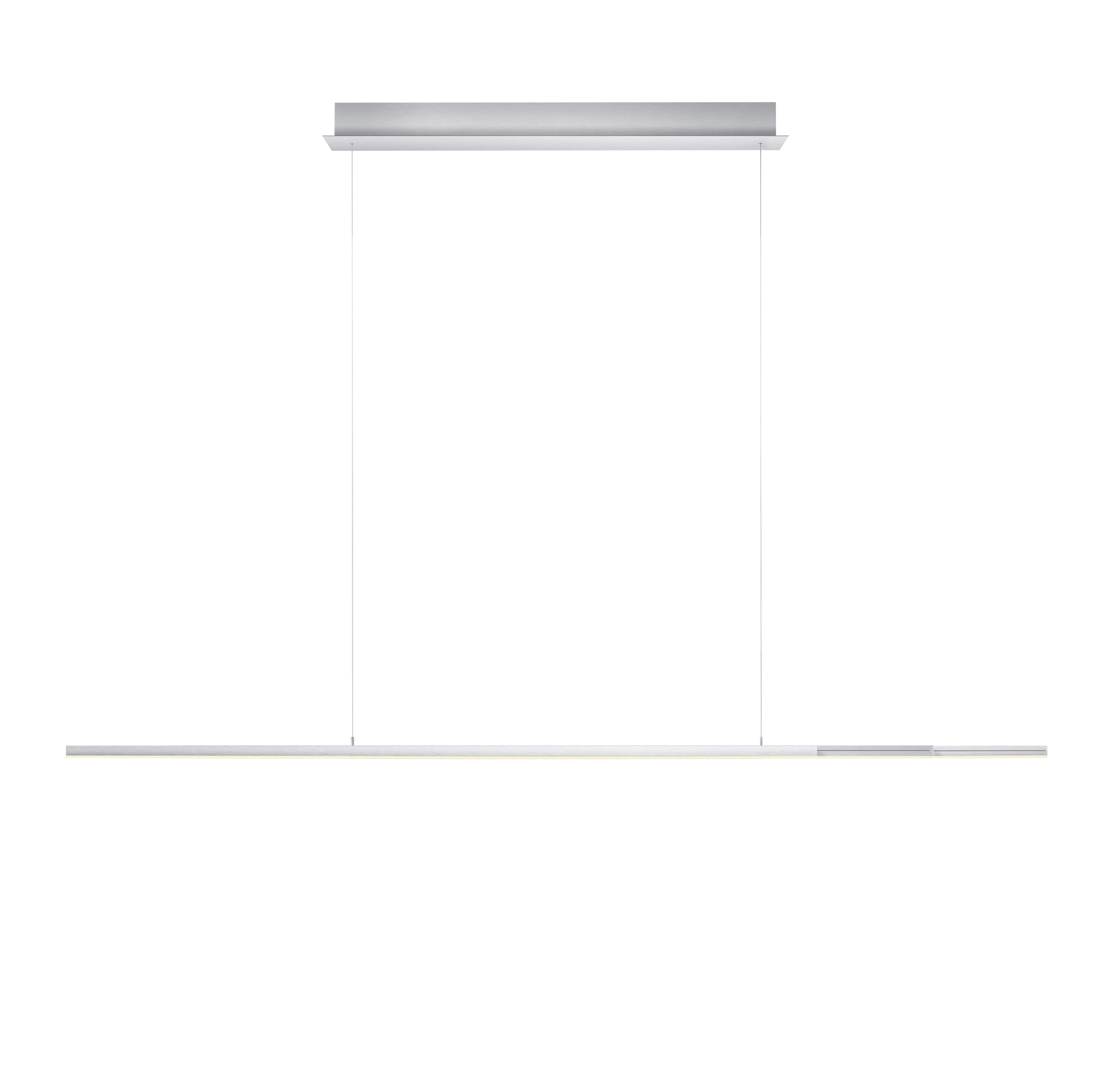 LAMPA WISZĄCA LED 20655/1-36 OLE *E* - kolor aluminiowy, Design, metal (110-203/5/150cm) - elements by BANKAMP
