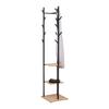 PORTEMANTEAU LUGO -EXKLUSIV- - noir, MODERN, matériau en bois/métal (40/182/40cm) - Mömax