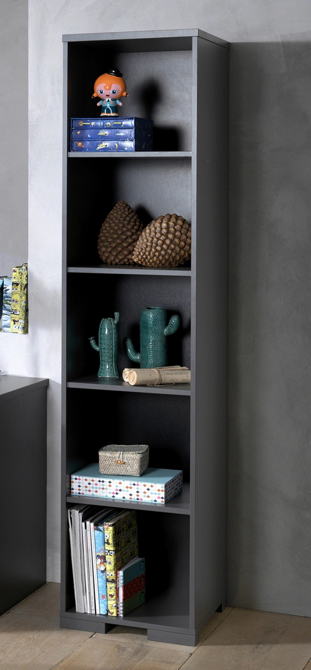 Regal London Anthrazit - Anthrazit, MODERN, Holzwerkstoff (45,5/195,2/45cm) - Vipack