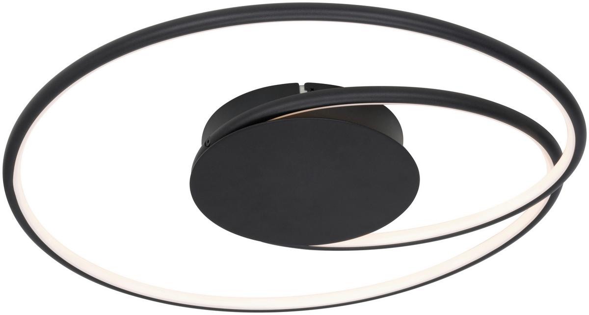 LAMPA SUFITOWA LED BIRMINGHAM *SBN* - czarny, Lifestyle, tworzywo sztuczne/metal (45/8cm) - Novel