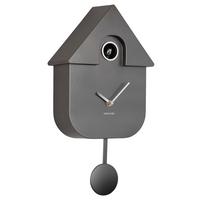 ZEGAR ŚCIENNY KA5867DG - ciemnoszary, Basics, tworzywo sztuczne (21,5/41/8,5cm) - Karlsson