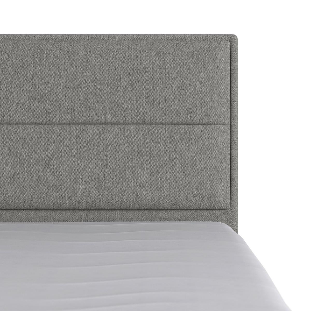 Boxspringbett Palermo ca. 180x200 cm Silberfarben - Silberfarben/Schwarz, MODERN, Karton/Holzwerkstoff (180/200cm) - MID.YOU