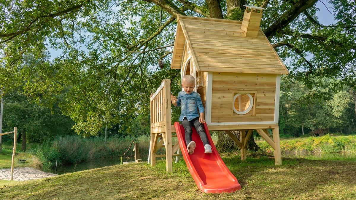 Igralna Hišica Exit Fantasia 300, Zelena - rdeča/zelena, Konvencionalno, les (246/166/227cm) - EXIT Toys