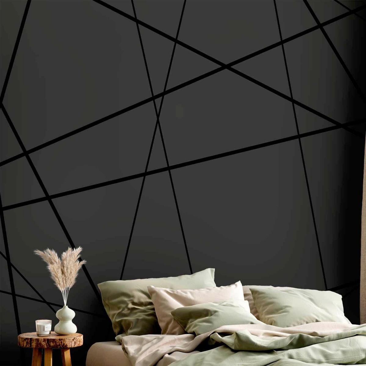 Fotótapéta Hde-3xlft454 - antracit, Lifestyle, textil (350/245cm) - artgeist