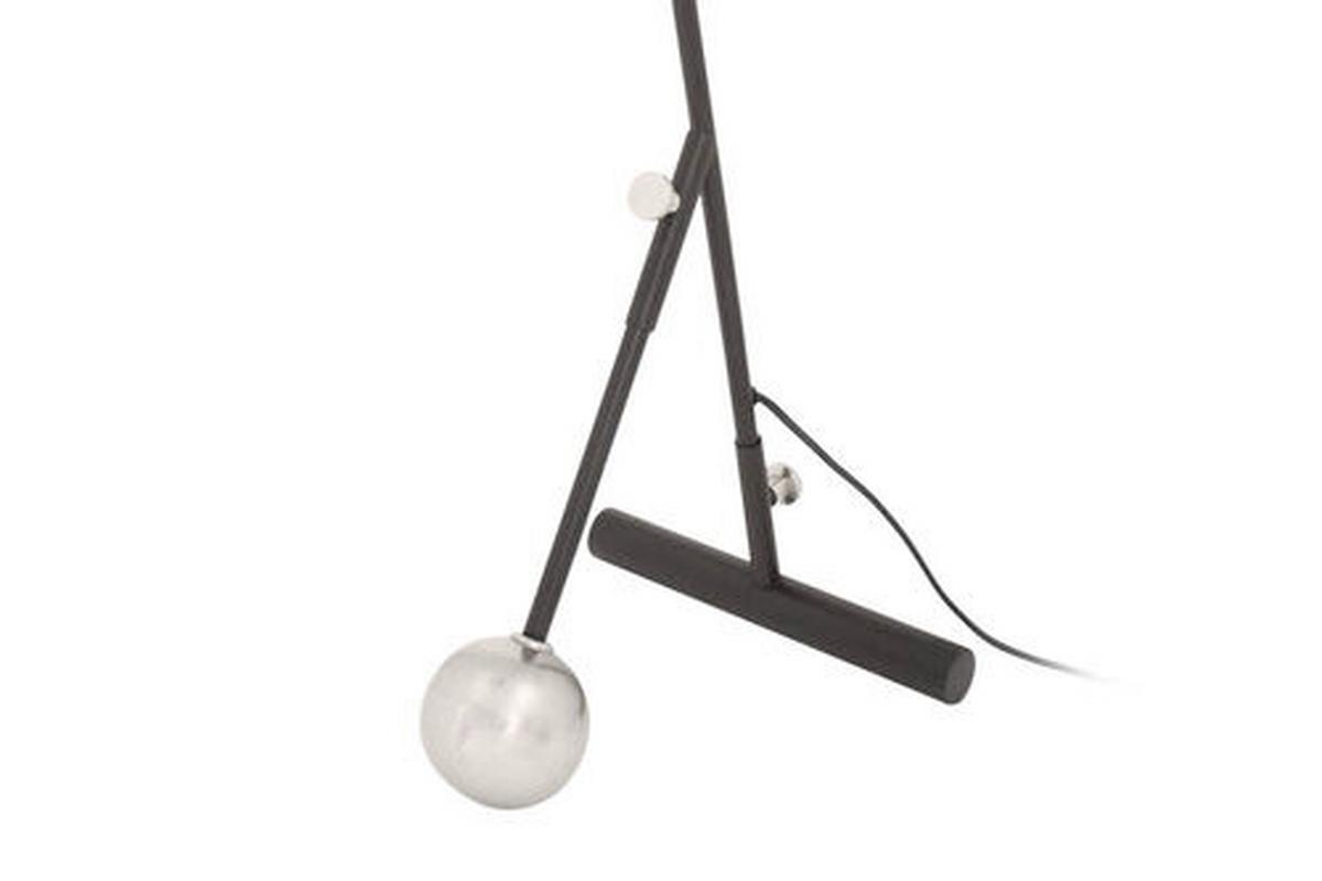 Stehleuchte Nt27h-Siv - Goldfarben/Schwarz, Design, Kunststoff/Stein (23/76/32cm) - Kayoom