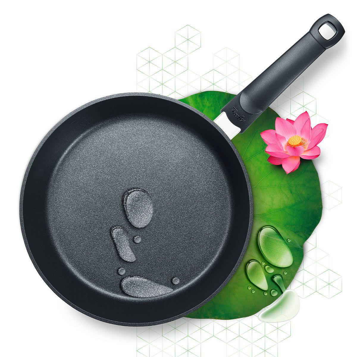 PATELNIA DO SMAŻENIA 159-121-24-100/0 FISSLER - czarny, Basics, metal (24cm) - Fissler