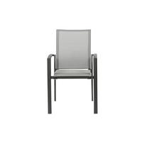 Loungesessel Velia stapelbar Anthrazit Niedriglehner - Anthrazit, Basics, Kunststoff/Metall (56/89/61,5cm) - Siena Garden