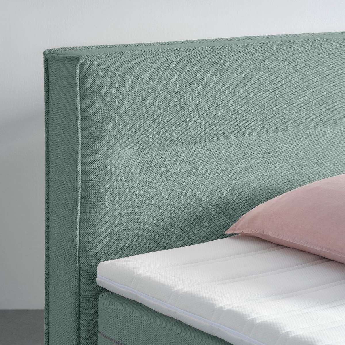 Boxspringbett Papilon Grün ca. 160x200cm - Zinkfarben/Grün, Konventionell, Holz/Holzwerkstoff (160/200cm) - Premium Living
