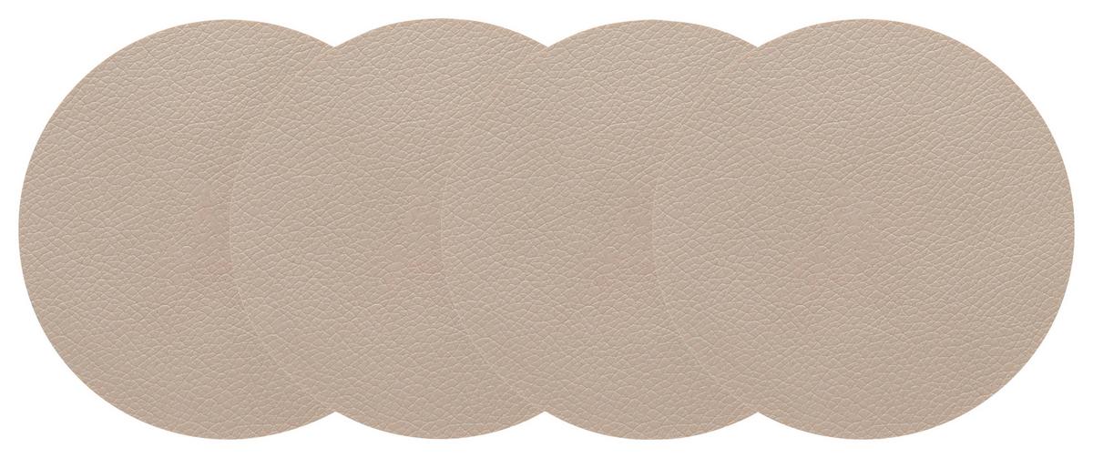 Untersetzerset Livi Beige 4-teilig - Beige, MODERN, Kunststoff (10cm) - Gourmesto