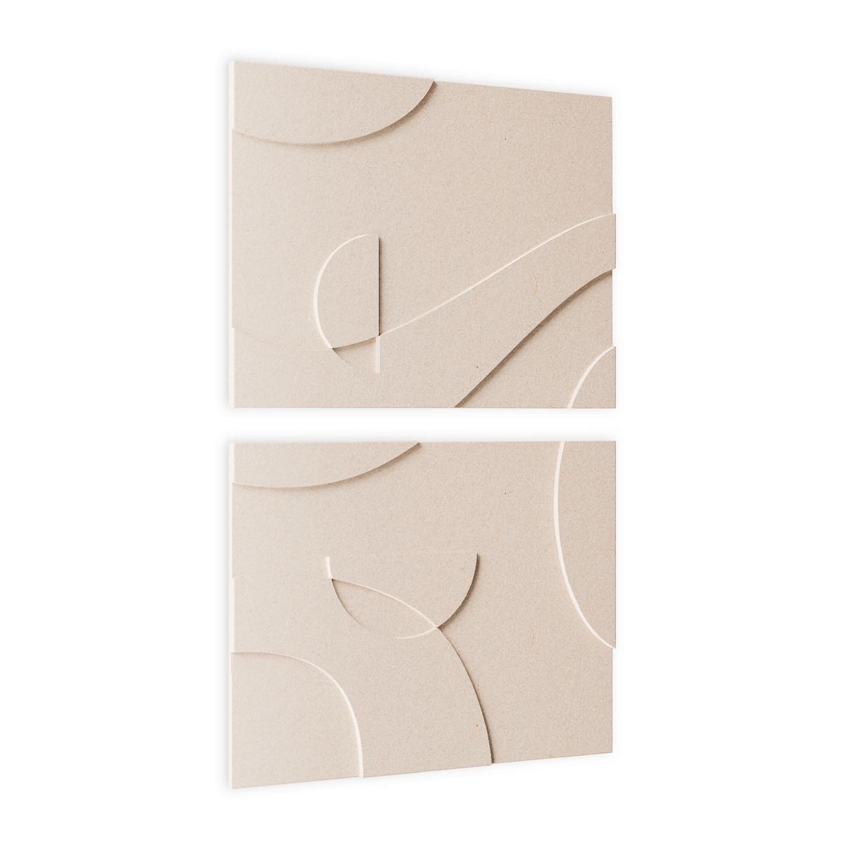 Akustični Panel Milla - bež, tekstil (60/90cm) - Mömax