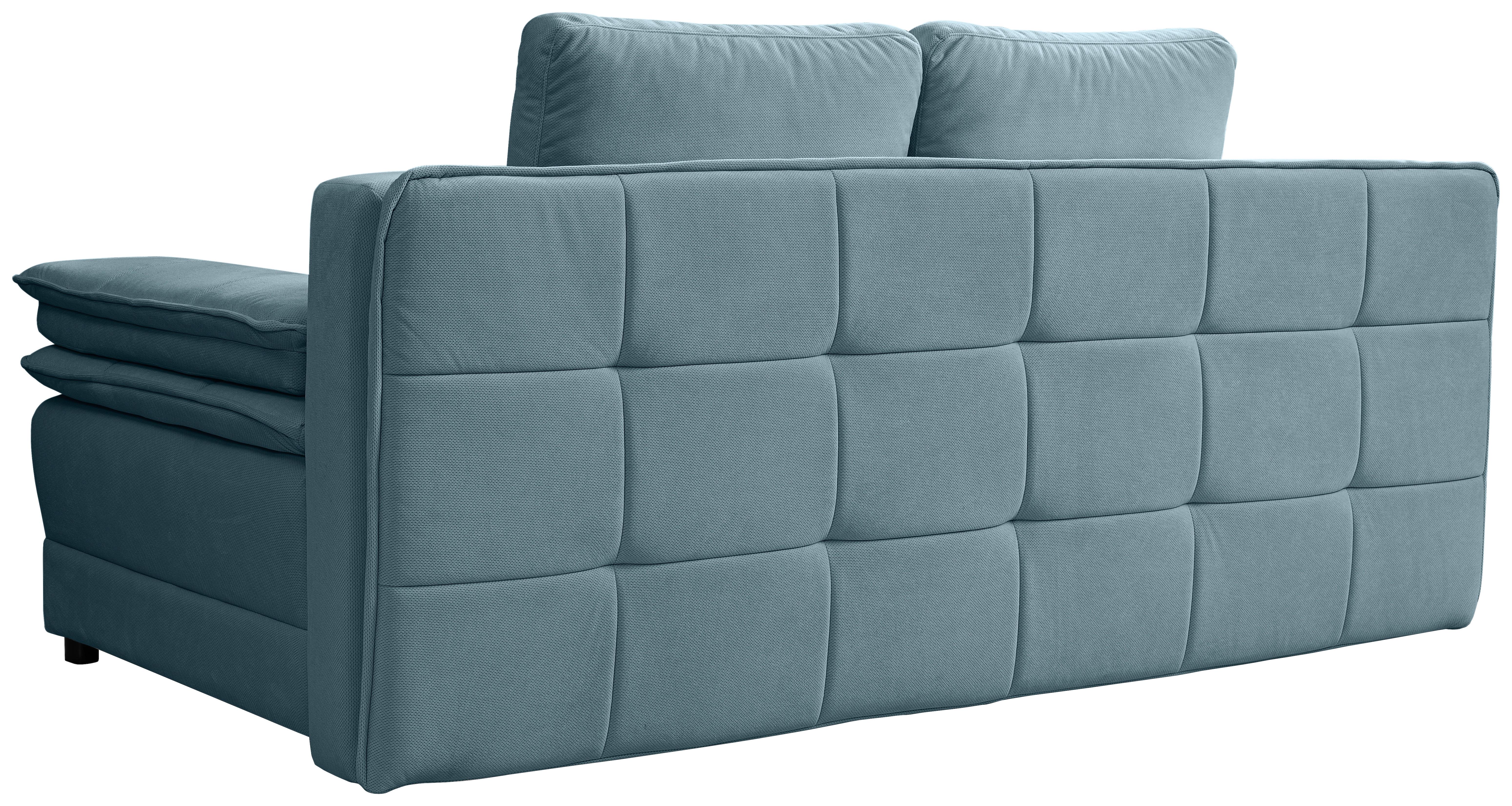 Canapea extensibila ALICE - albastru deschis, Modern, textil (202/73-92/105cm) - Modern Living