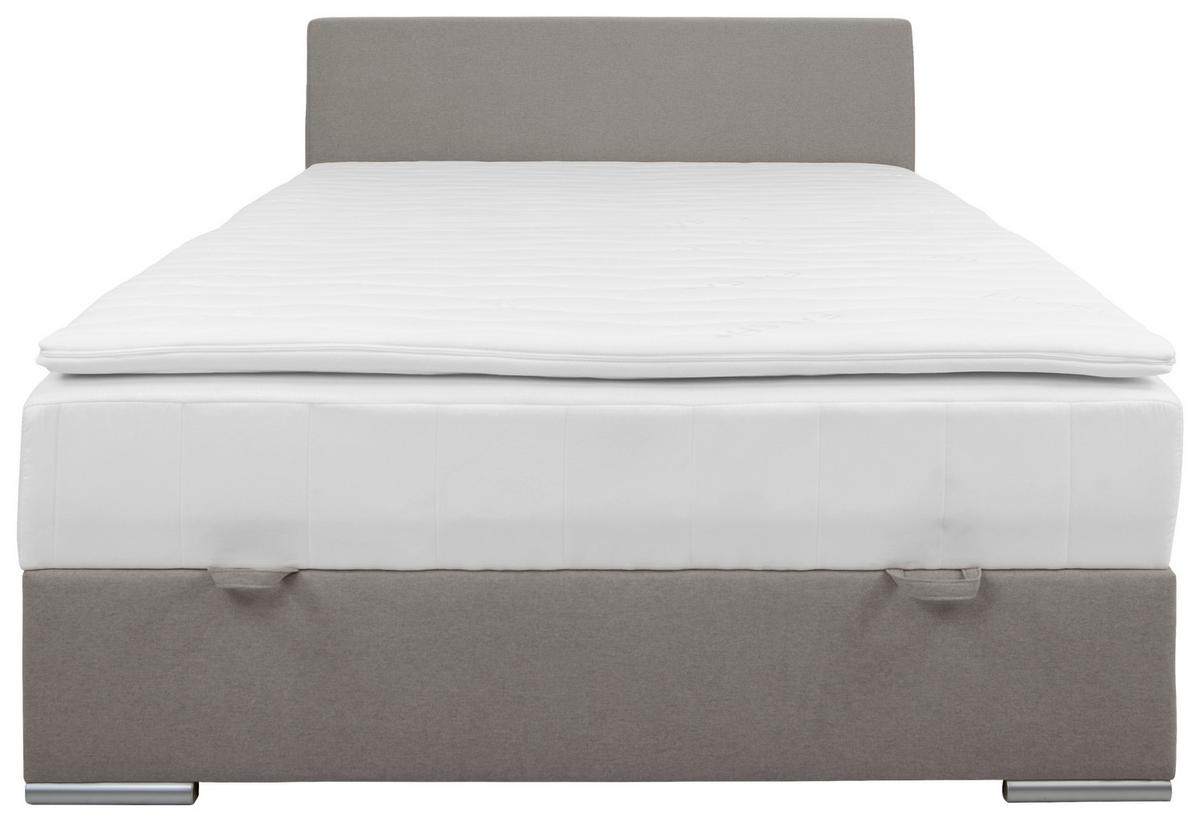 Tapecirani Krevet Cosi - boje kroma/taupe, Konvencionalno, tekstil/drvo (140/200cm)