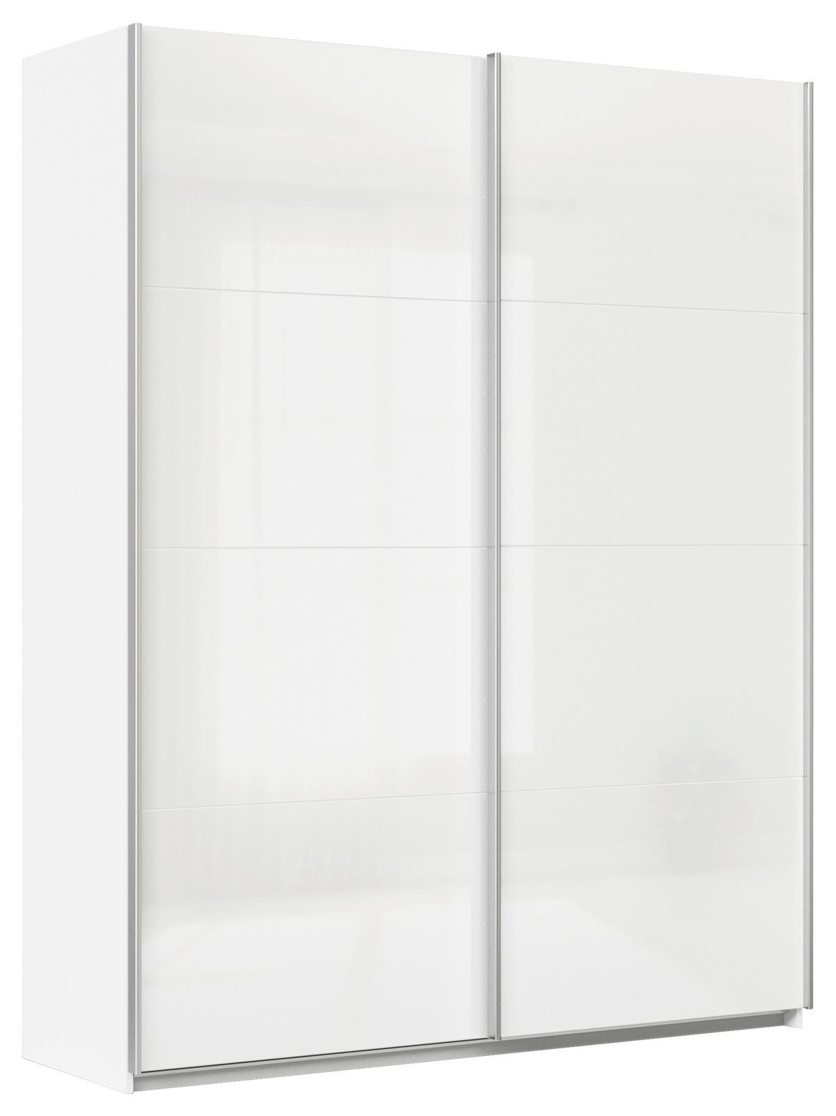 DULAP USI CULISANTE FELDKIRCH - alb/alb lucios intens, Modern, material pe bază de lemn (181/229/62cm)