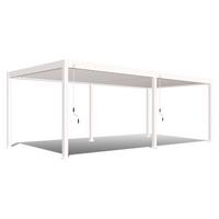 Pavillon Deluxe ca. 720x255x360 cm Weiß - Weiß, Basics, Metall (720/255/360cm) - WEIDE