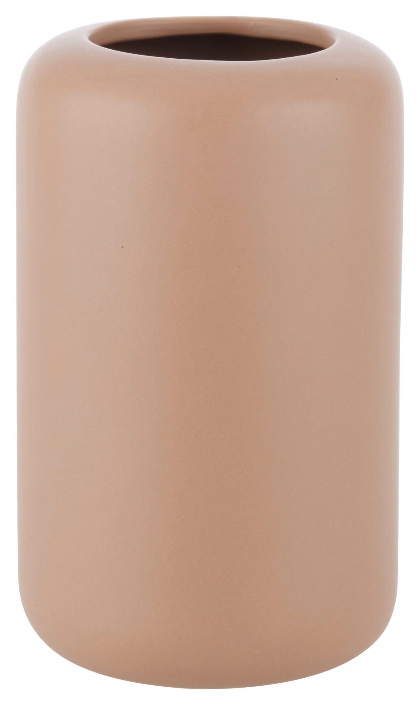 Vaza Almada I -Paz- - temno rjava, Basics, keramika (9/15cm) - Modern Living
