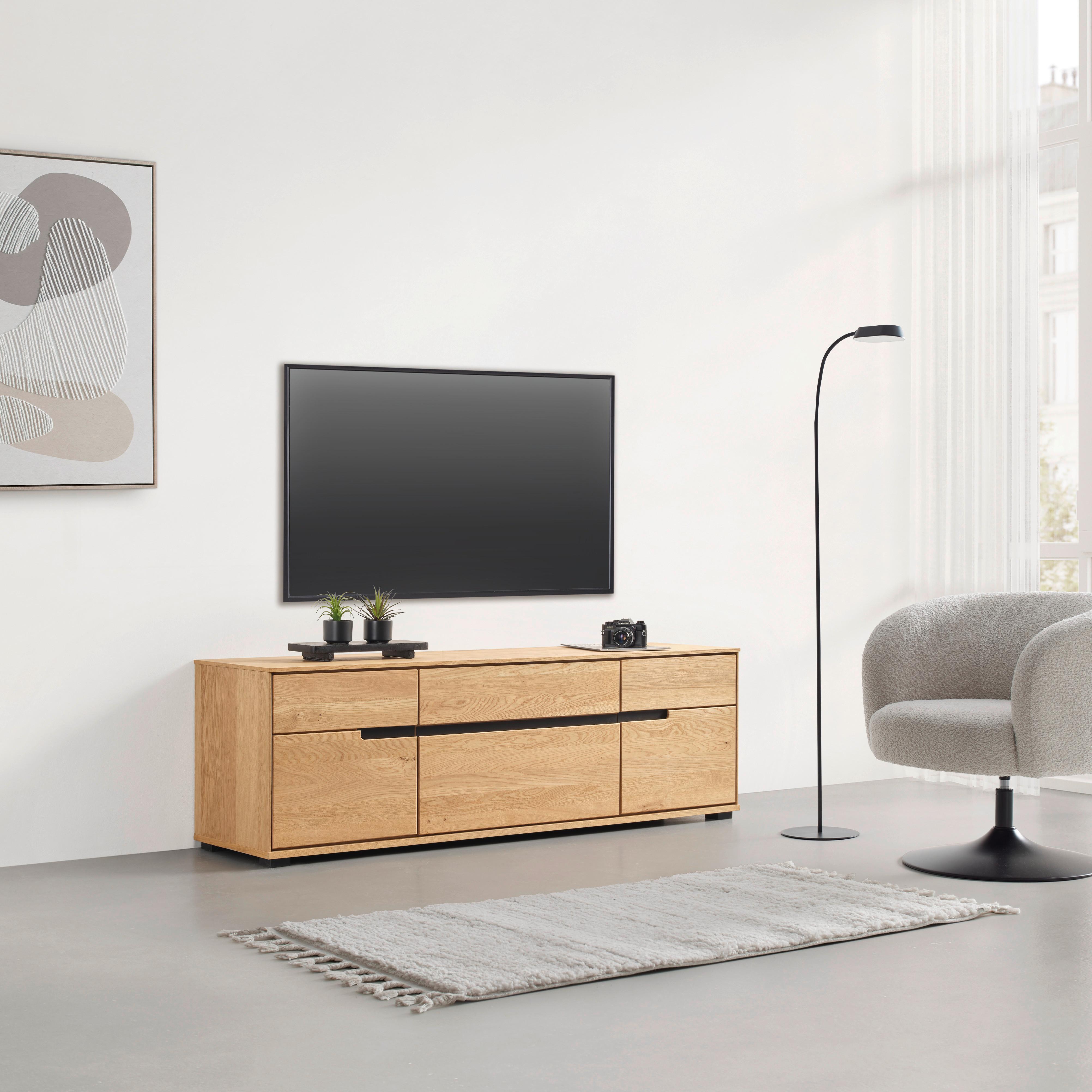 Lowboard Lola Wildeiche - Lifestyle, Holz/Kunststoff (162,5/55,5/40,5cm) - ecoTree