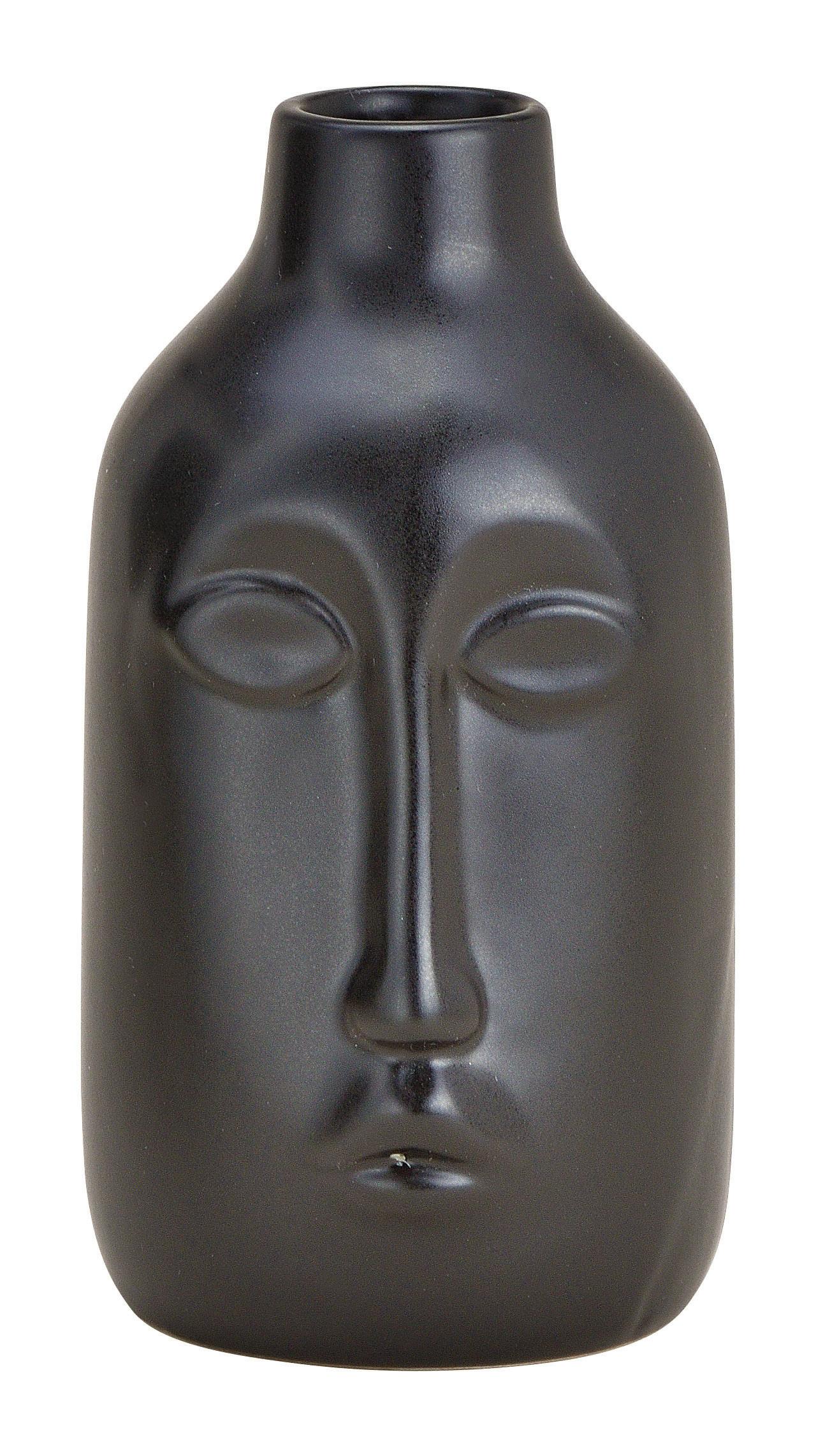 WAZON DEKORACYJNY 10031652 - czarny, Basics, ceramika (8/15/9cm)