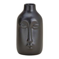 WAZON DEKORACYJNY 10031652 - czarny, Basics, ceramika (8/15/9cm)