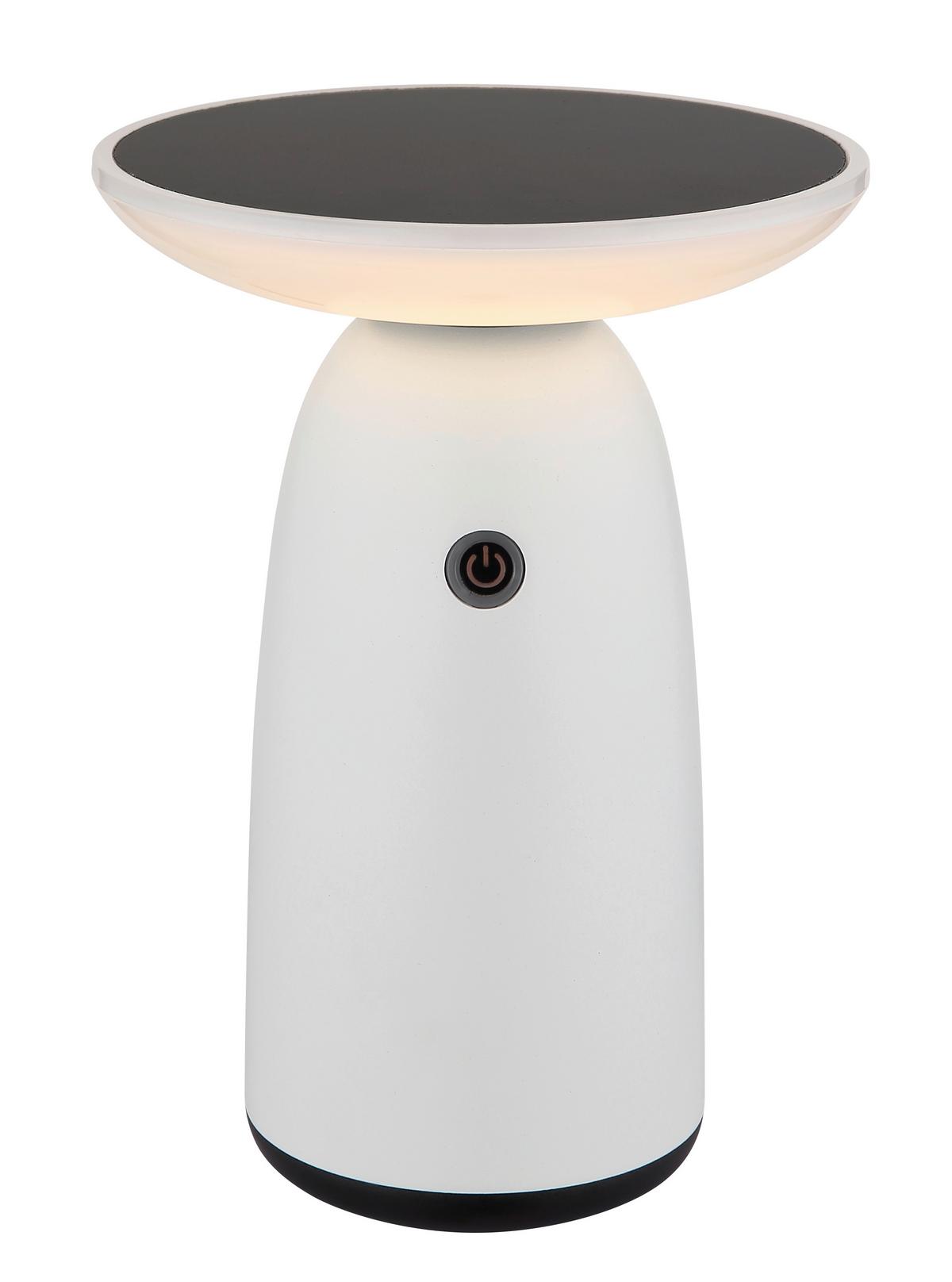 Solarleuchte 36625w  Solar - Weiss/Opal, Design, Kunststoff/Metall (16/22,5cm) - Globo