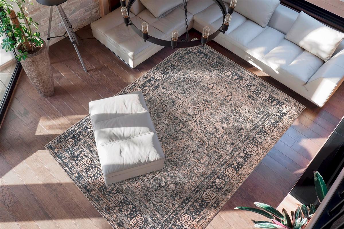 FLACHWEBETEPPICH FAYE 925 MULTI / SCHWARZ - Multicolor/Schwarz, Basics, Textil (150/230cm) - Kayoom