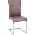 Schwingstuhl in Braun - Chromfarben/Braun, KONVENTIONELL, Textil/Metall (45,5/96/62cm) - MÖMAX modern living