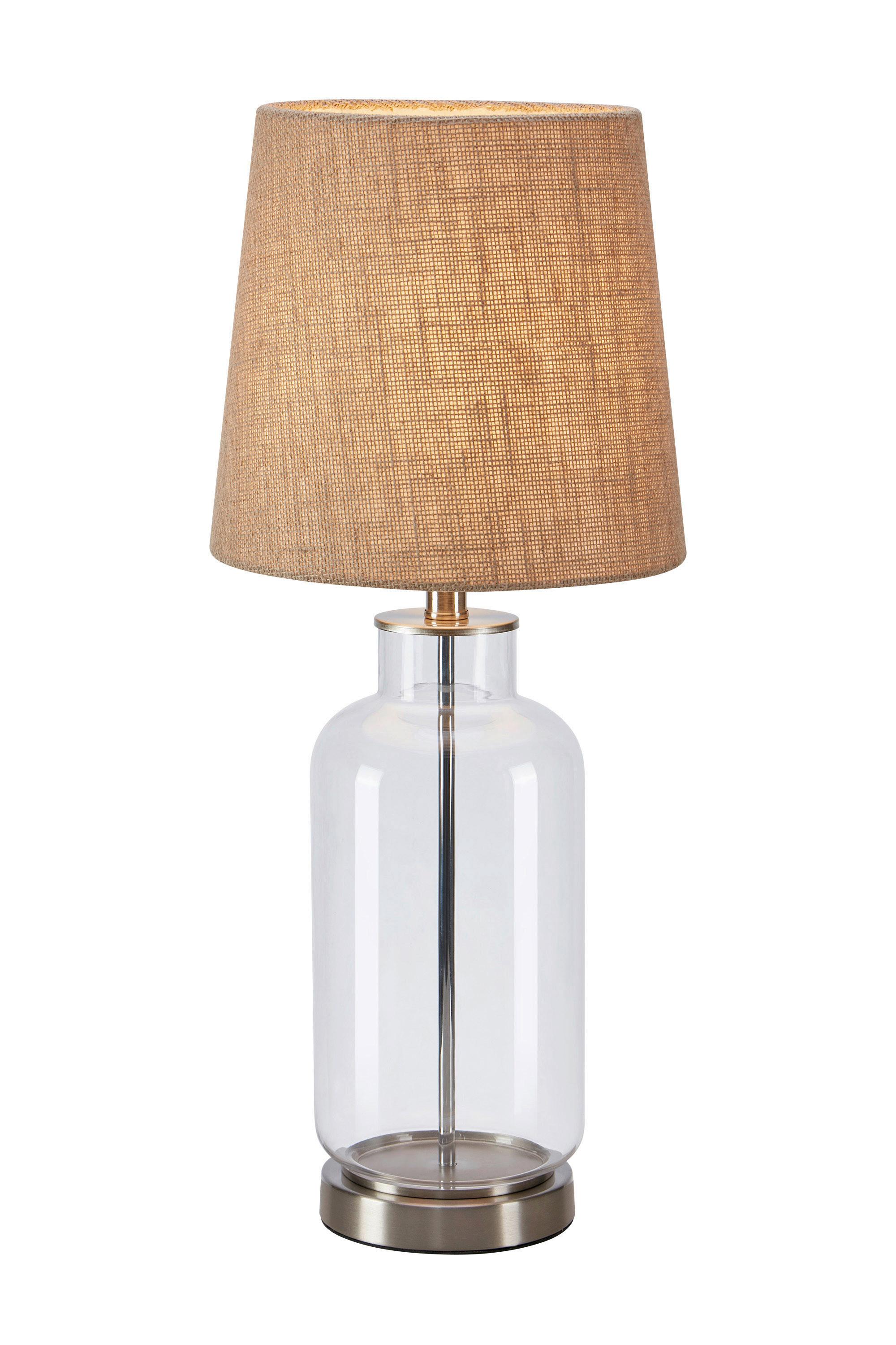 Tischleuchte Costero max. 40 Watt - Naturfarben, Basics, Glas/Naturmaterialien (25/25/61,5cm) - Markslöjd