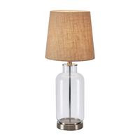 Tischleuchte Costero max. 40 Watt - Naturfarben, Basics, Glas/Naturmaterialien (25/25/61,5cm) - Markslöjd