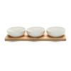 Set Skodelic Za Omake Tapas - 3 - bela, Moderno, les/keramika (31/11/4cm) - Mömax