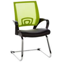 Konferenčni Stol Visto Net V, Črna, Zelena - srebrne barve/črna, Basics, kovina/tekstil (57/98/52cm) - MID.YOU