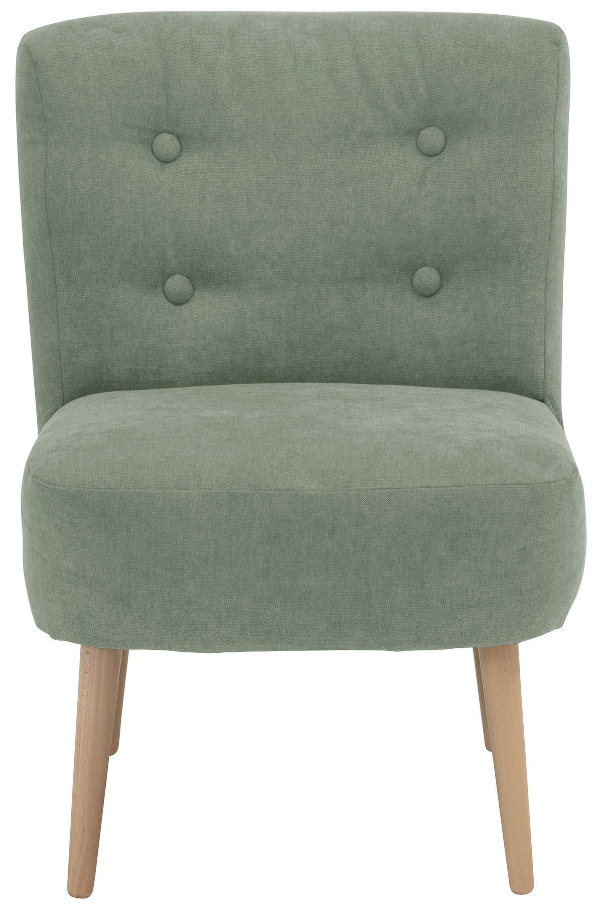 SESSEL FIONA - Buchefarben/Hellgrün, Design, Holz/Textil (58/78/68cm) - Max Winzer