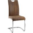 Schwingstuhl in Braun - Hellbraun/Braun, MODERN, Textil/Metall (43/99/57cm) - MÖMAX modern living