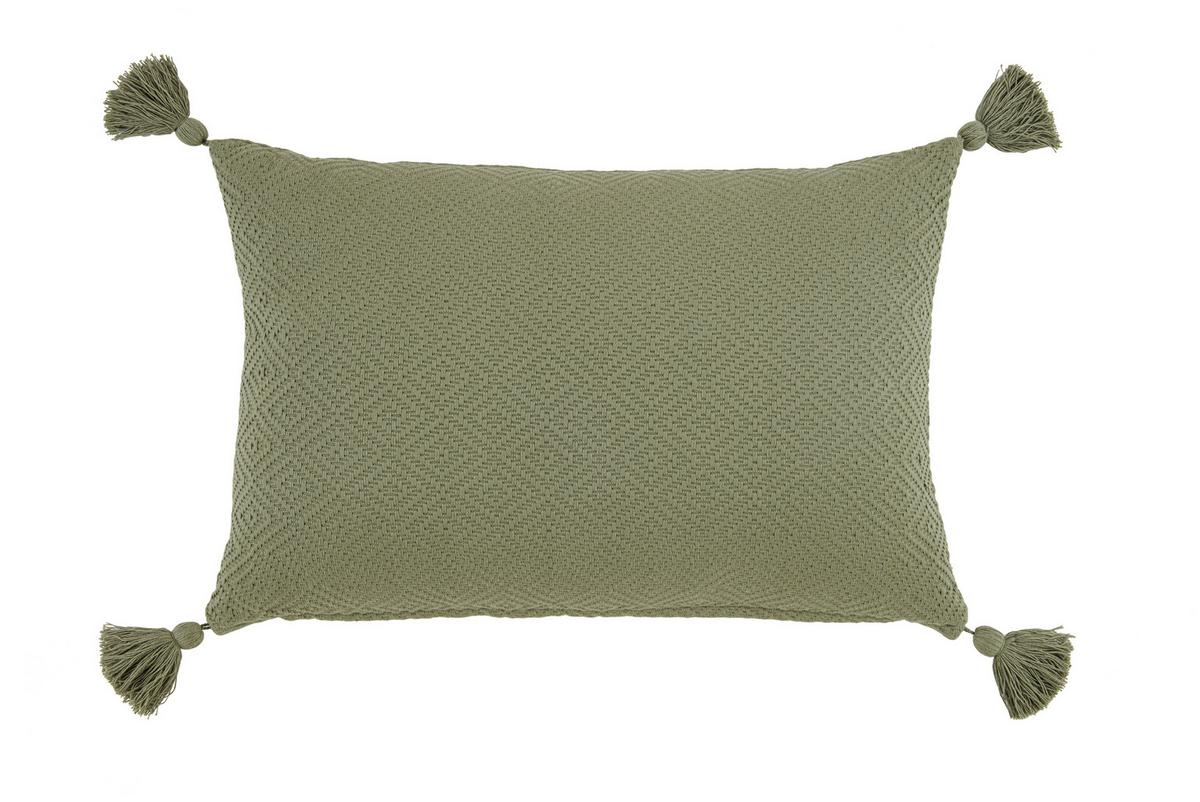 Díszpárna Frieda Kb. 40/60cm - olívazöld, Modern, textil (40/60cm) - Modern Living