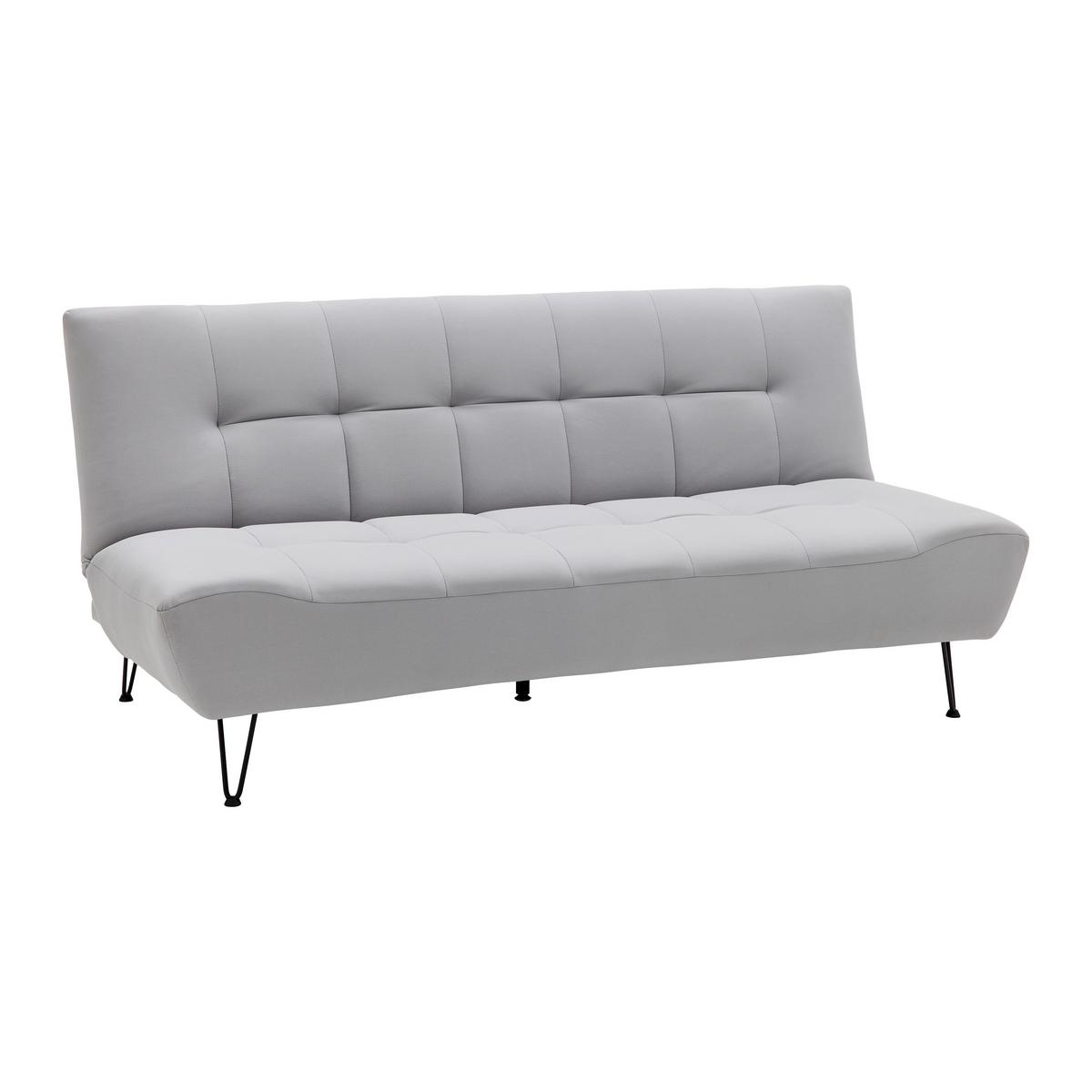 Canapea extensibila GELI - gri deschis, Modern, lemn/metal (192/88/97cm) - Bessagi Home
