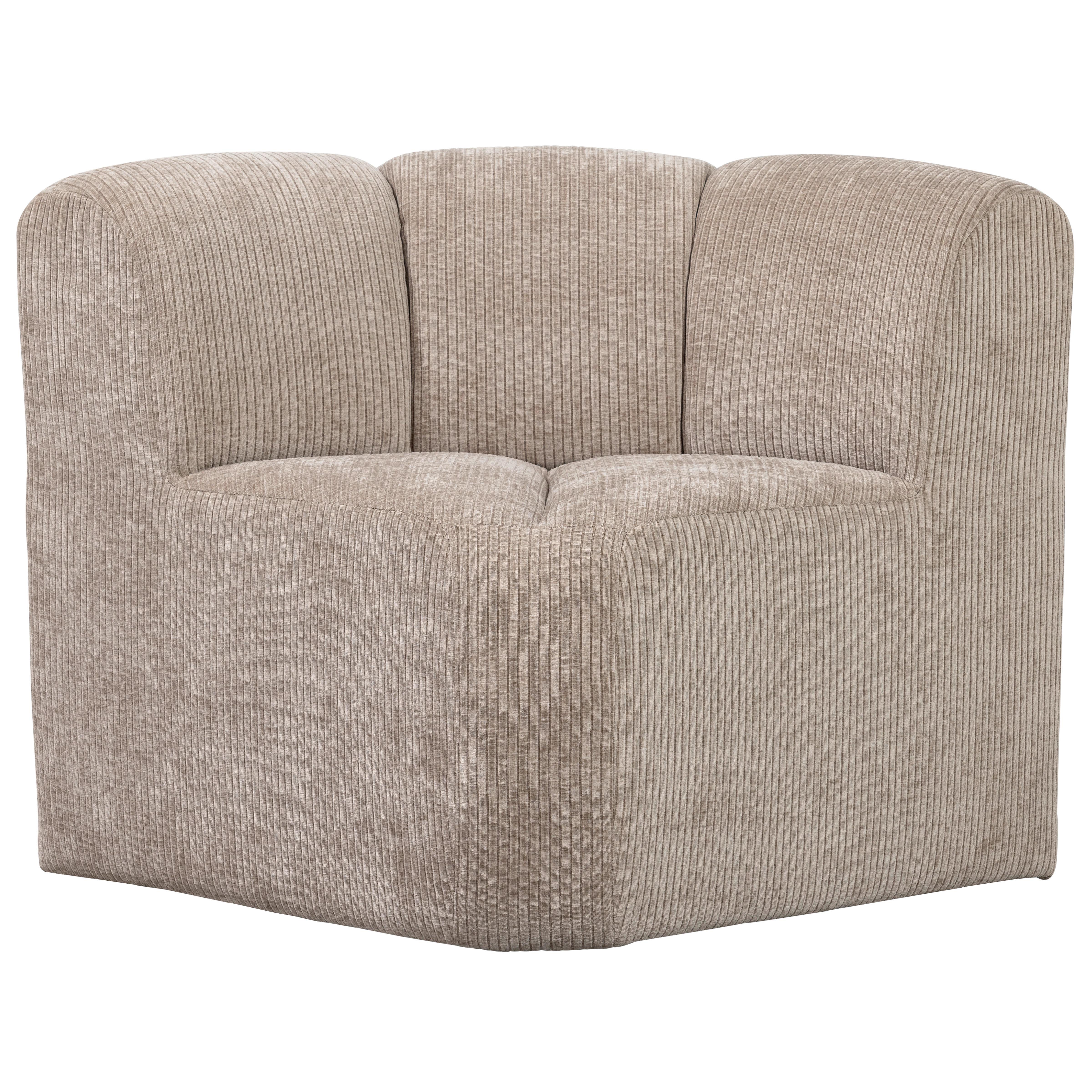 Eckbank Mojo Sandfarben B: 83cm - Sandfarben/Schwarz, MODERN, Kunststoff/Textil (83/83/83cm) - Livetastic