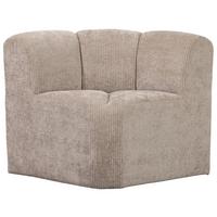Eckbank Mojo Sandfarben B: 83cm - Sandfarben/Schwarz, MODERN, Kunststoff/Textil (83/83/83cm) - Livetastic