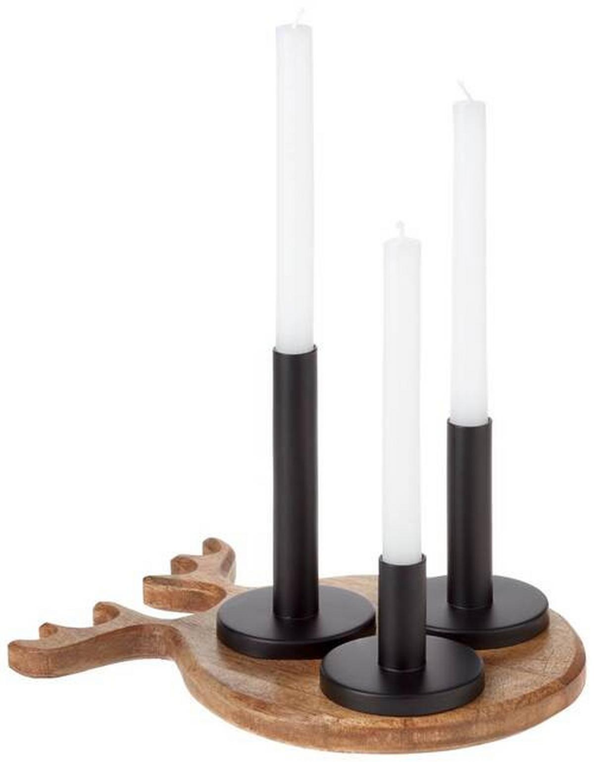 Dísztányér Reindeer - natúr színű, Natur, fa (30/25/2,5cm) - Modern Living