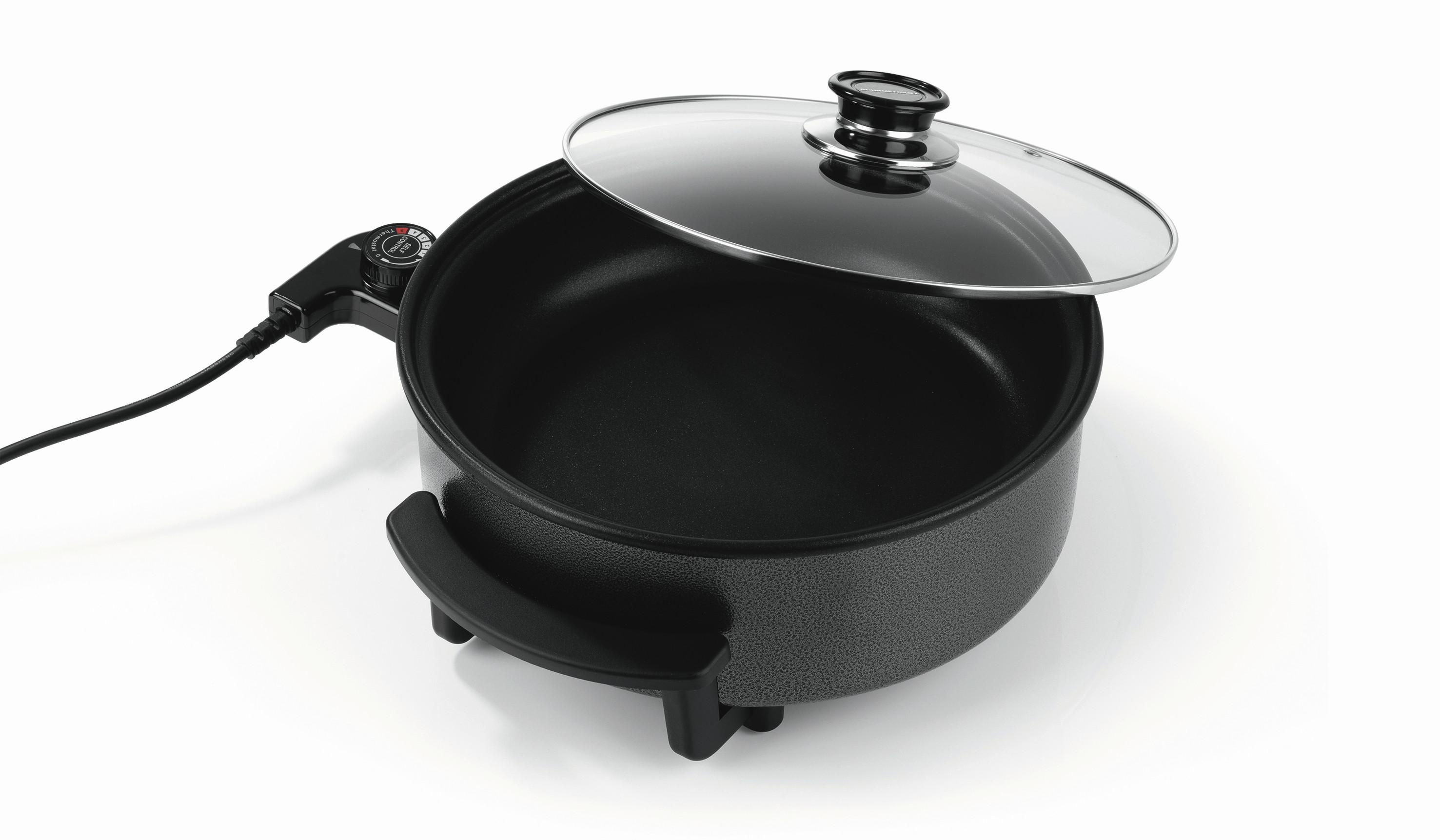 PATELNIA ELEKTRYCZNA 16389 - czarny, Basics, tworzywo sztuczne/metal (34/32/18cm) - GOURMETMAXX